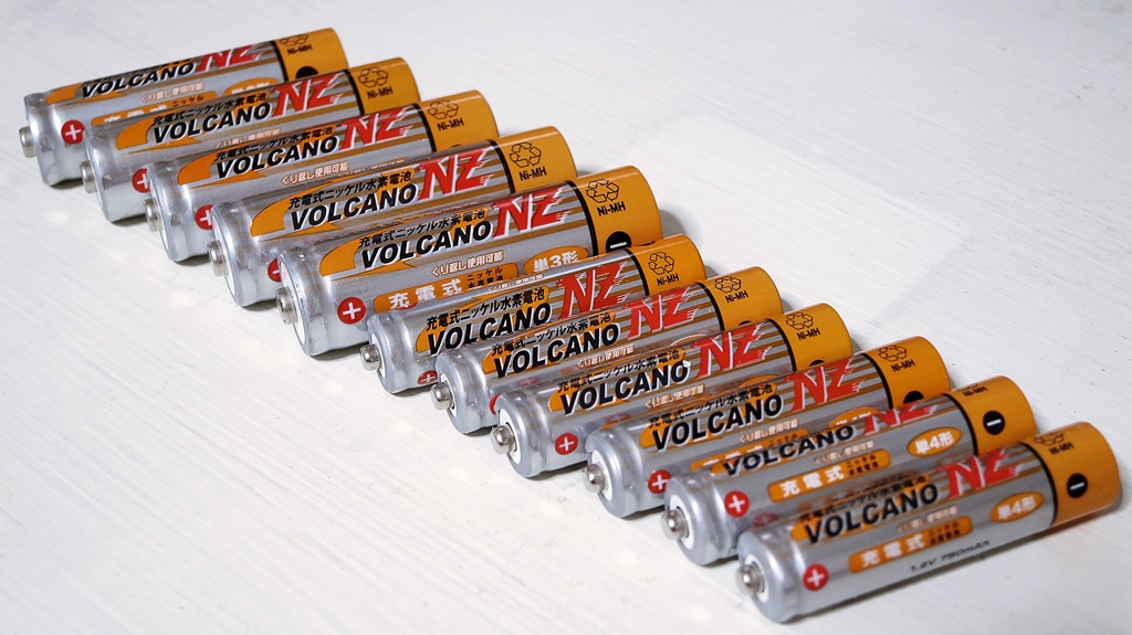 ダイソー VOLCANO NZ ニッケル水素充電池