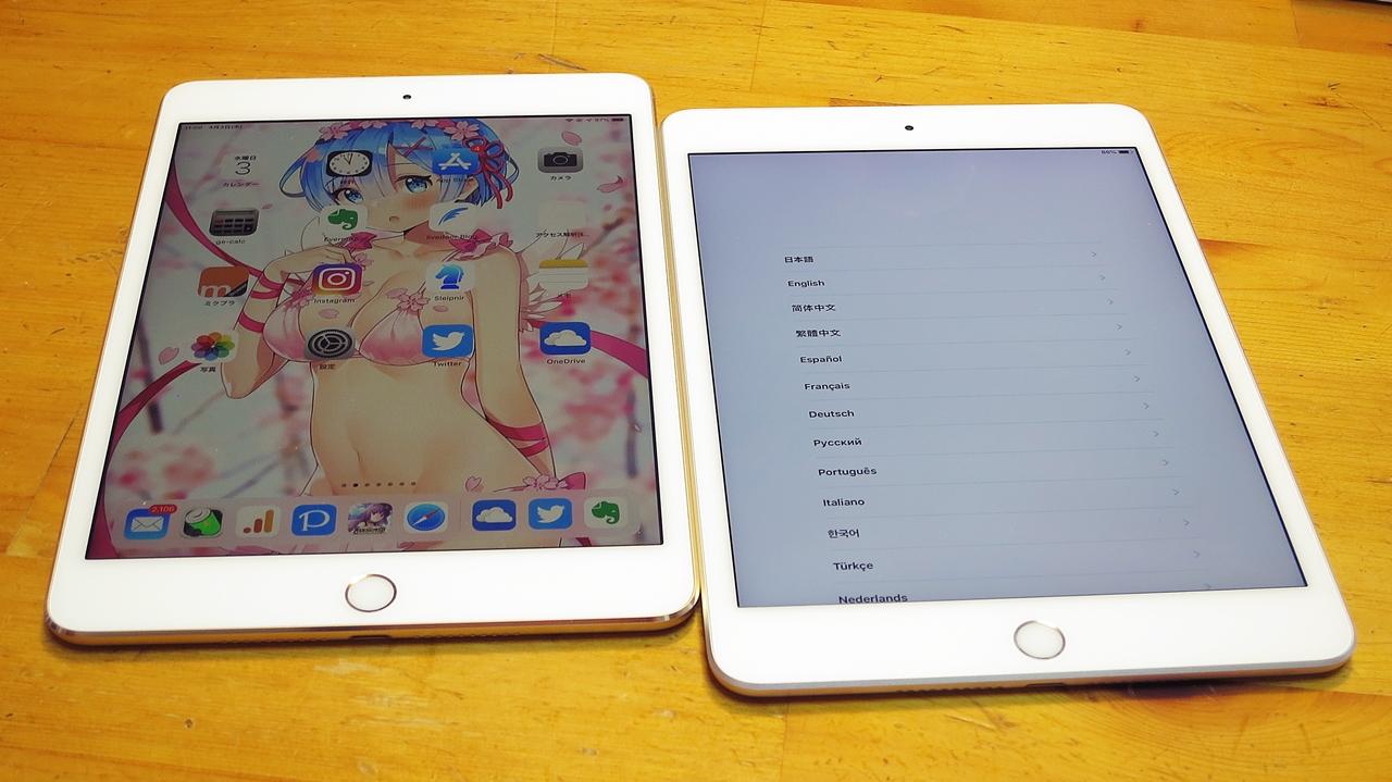 新型iPad mini and iPad mini 4