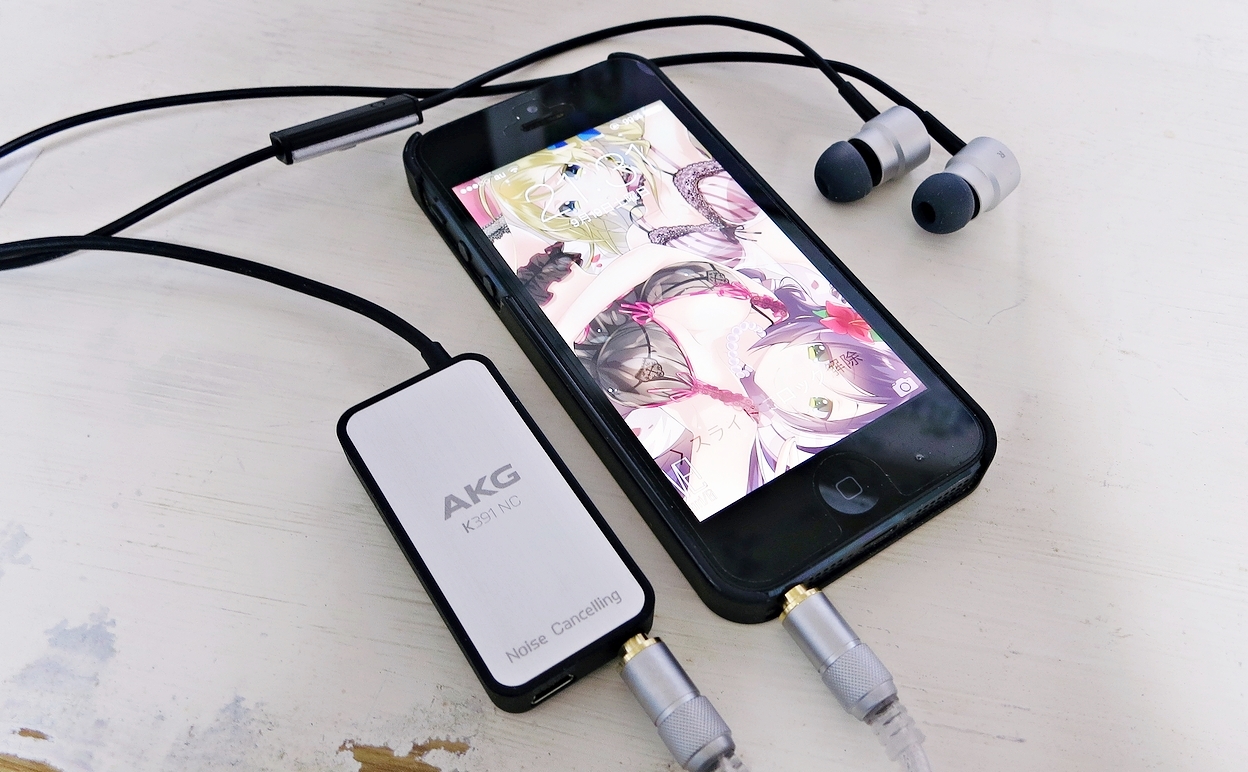 AKG K391NC ノイズキャンセリングイヤホン iPhone5