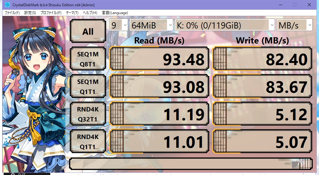 サンディスク SanDisk High Endurance 高耐久 microSDXC SDSQQNR-128G-GN6IA CrystalDiskMark